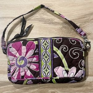 ✨ Vera Bradley Purple Punch Floral Quilted Mini Handbag Wristlet